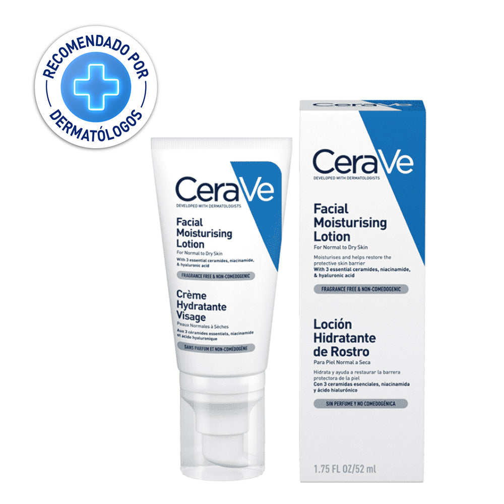 CERAVE-LOCION HIDRATANTE DE ROSTRO PM X 52ML