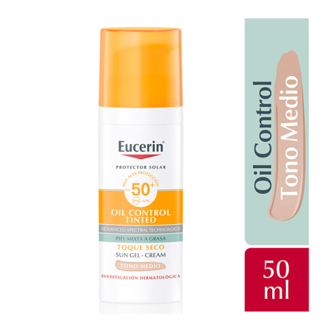 EUCERIN BLOQ/FACIAL OILCONTROL FPS50X50ML TONOMEDIO