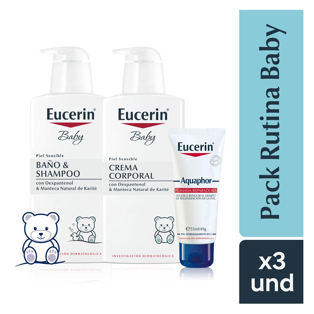 PACK EUCERIN(SHAMPOO400MLCREMA400MLAQUAPHOR49G)